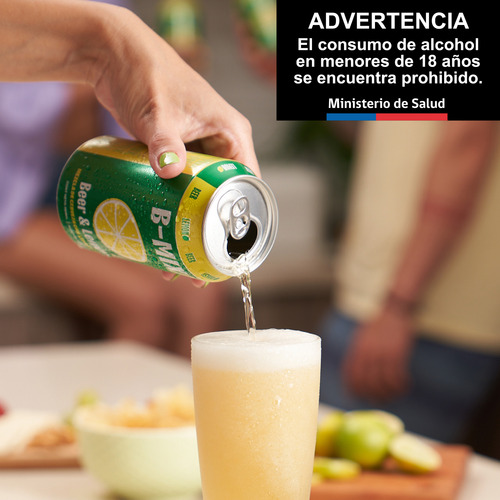 Pack 6 Cerveza Becker B-mix Limon 354cc