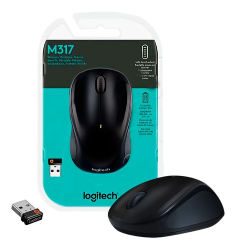 Mouse Logitech M317 Inalámbrico Usb Unifying - Negro