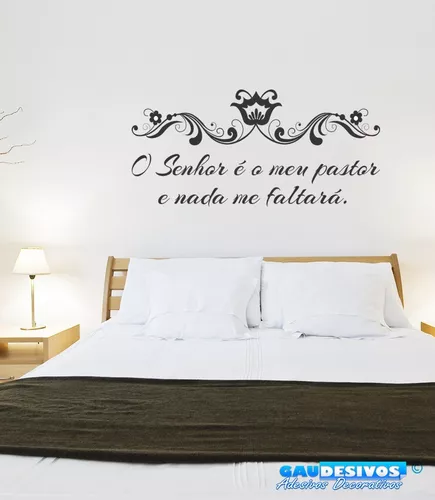 Frase O Senhor É Meu Pastor Em Adesivo Decorativo de Parede