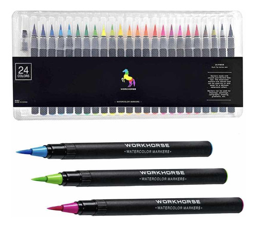 Marcadores Para Lettering 24 Pack Doble Punta Dual Pen