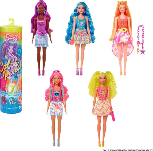 Barbie® Color Reveal Serie Neon Tie-dye Mattel Original 100%