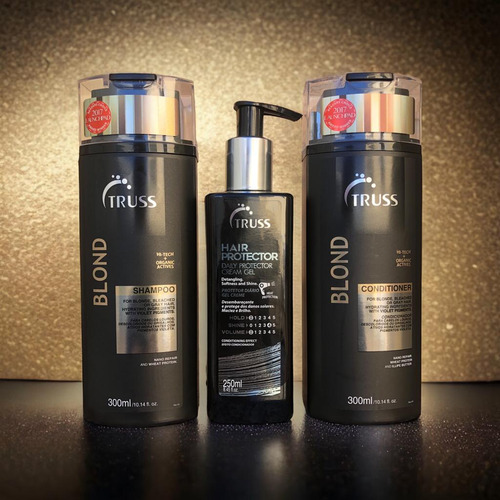 Blond Shampoo Condicionador 300ml Hair Protector 250ml Truss