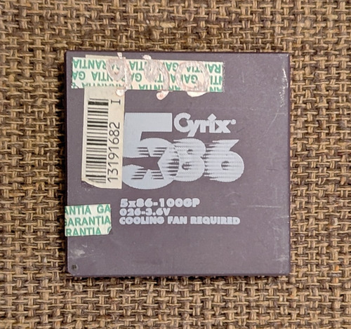 Processador Cyrix 5x86-100gp ( Soquete 0 / 3 ) - Testado Ok (Usado)