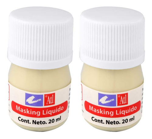 Masking Líquido Atl 20ml 2pzs Enmascarador Acuarela Pintura