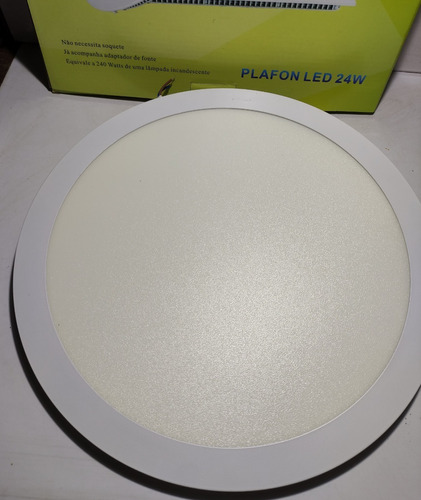 Panel Led Redondo Empotrar 24w 6500k 85-265v 