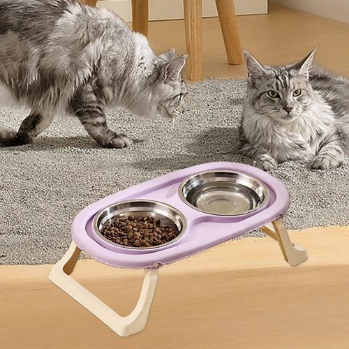 Cuenco De Agua Y Comida Para Gatos Cuenco Doble Para Gatos P