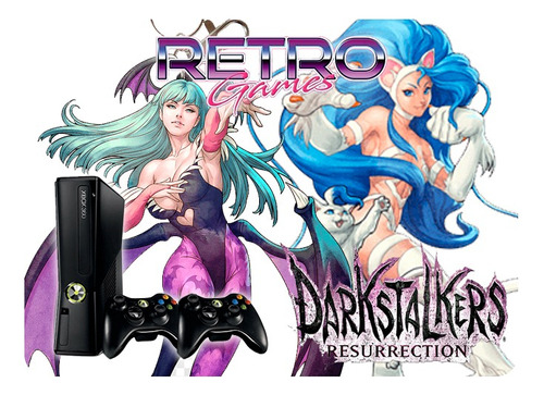 Xbox360 250gb Retrogames Darkstalkers Resurrection Rtrmx