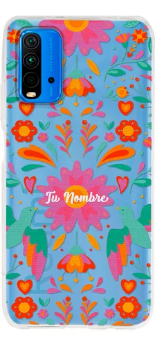 Funda Para Xiaomi Redmi 9 Flores y Lineas, Uso Rudo, InstaCase Protector  para Xiaomi Redmi 9 Antigolpes, Case Flores y Lineas