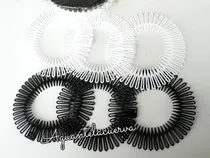 Comprar 12 Vinchas Zig Zag Circulares Blanco Y Negro Di-vi-nas