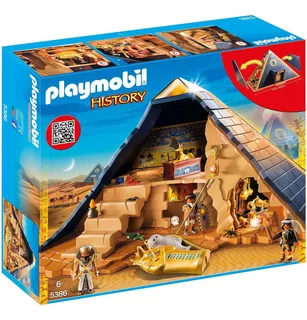 Playmobil History 5386 Pirámide Del Faraón, Con Funciones