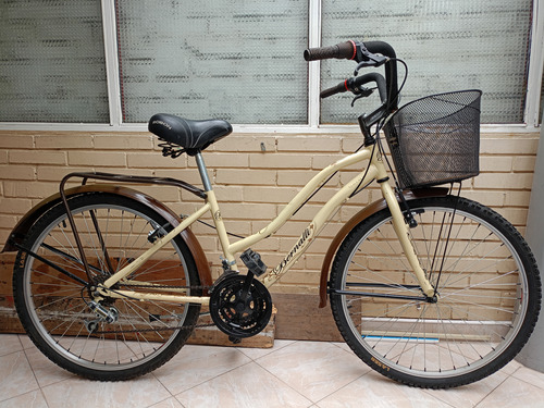 Bicicleta De Canasta Marca Bernalli Color Café 