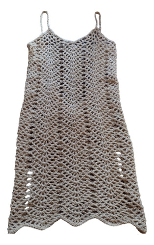 Vestido Tejido Crochet Hilo Playero Varios Colores 