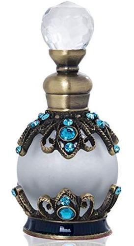 Botella De Perfume De Cristal Decorativa Piedras De Imitació