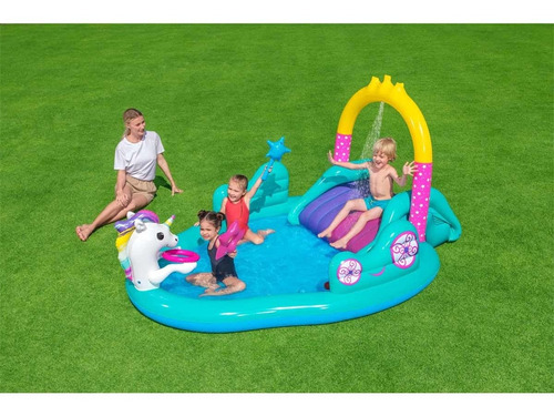 Alberca Inflable Inf. 3-6años Unicornio C/resb Bestway 53097