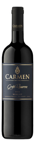 Pack De 4 Vino Tinto Carmen Gran Reserva Merlot 750 Ml