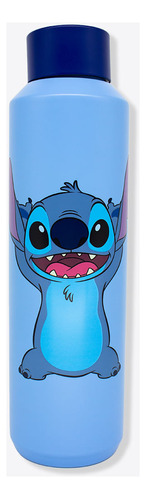 Zonacriativa Acqua garrafa Disney Sticth 500mL cor azul