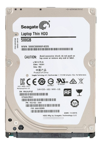 Imagen 2 de 4 de Disco Duro Seagate 2.5 500gb Laptop Slim Ps3 Ps4