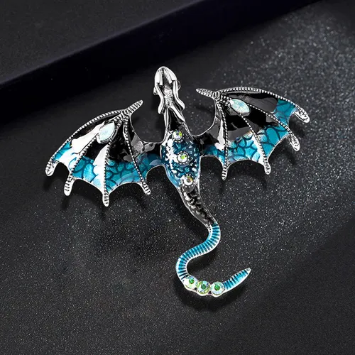 2 Men's Rhinestone Animal Brooch - Elegant Fashion 2 Pcs