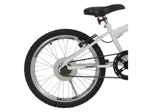 Imagem 2 de 3 de Bicicleta Feminina Infantil Athor Charmy Aro 20 Com Cestão Único 1v Freios V-brakes Cor Violeta Com Descanso Lateral