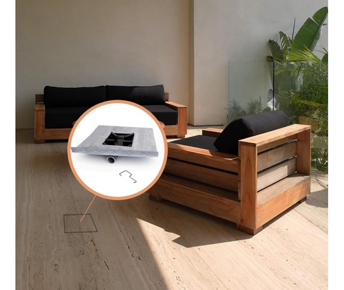 Desagüe Oculto Para Balcones Revestech 20x20