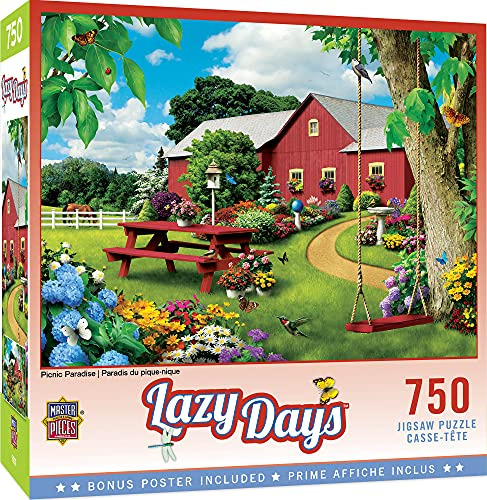 Puzzle Obras Maestras Lazy Days Picnic Paraíso Jigsaw, Arte 