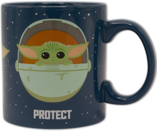 Taza Star Wars The Mandalorian Protect Attack Snack 20 Oz