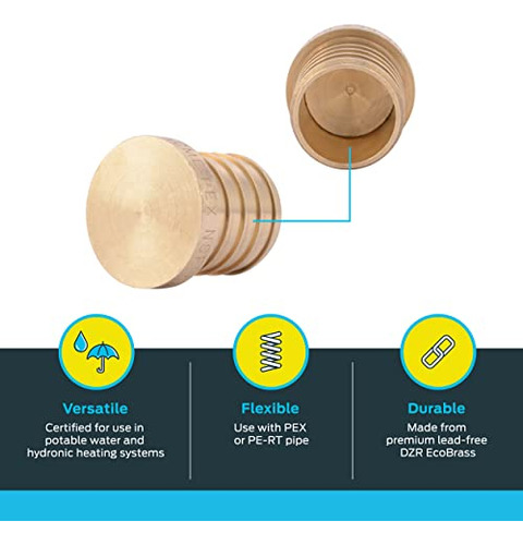 Enchufe Ondulado Sharkbite De 1 Pulgada, Conector De Plomerí