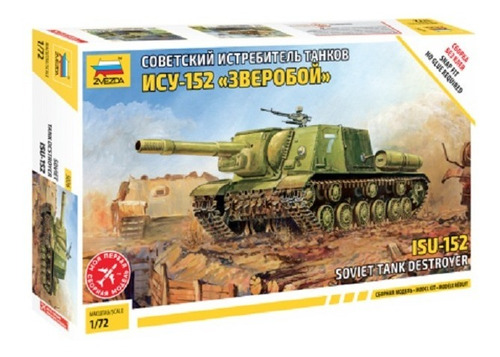 Tanque Sovietico Destructor Isu-152 - Zvezda 5026 - 1:72