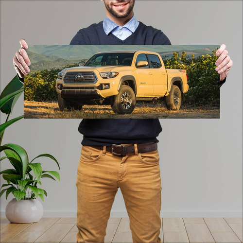 Cuadro 30x80cm Auto 2016 Toyota Tacoma Trd Off R 123