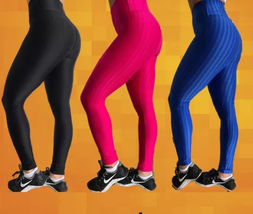 Calça Legging Fitness Feminina 3D Suplex Novo Leg Cirrê Academia 3 D