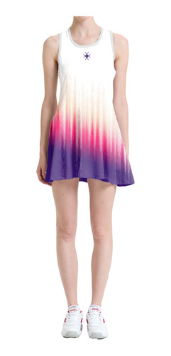 Imagem 3 de 6 de Vestido Beach Tennis C/ Shorts Brando Degrade Beachwear