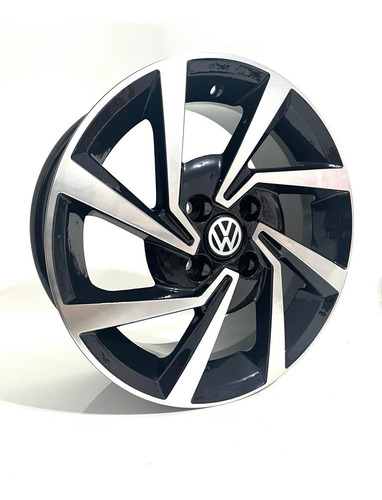 Rodas Volkswagen Gol G9 Aro 15 4x100 (jogo) + Bicos Cor Preto Com Diamantado