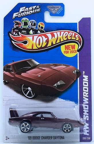 Hot Wheels '69 Dodge Charger Daytona Fast And Furious