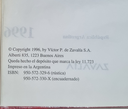 Código Penal Argentino. Ruy Diaz 1996. T. Dura. Lujo