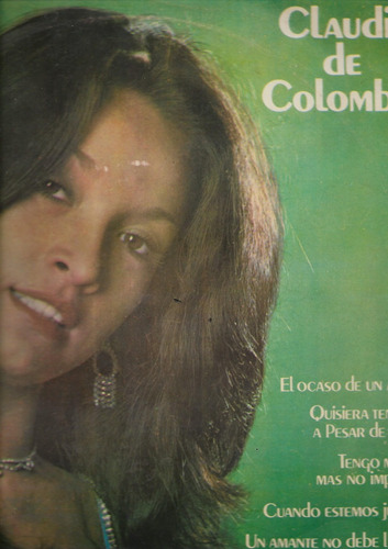 Disco Vinilo Lp - Claudia De Colombia - Sondor - 1975