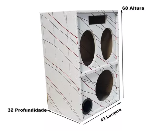 Caixa Bob Top Original Aldebox Para 1 Sub De 12 1 Par 6x9