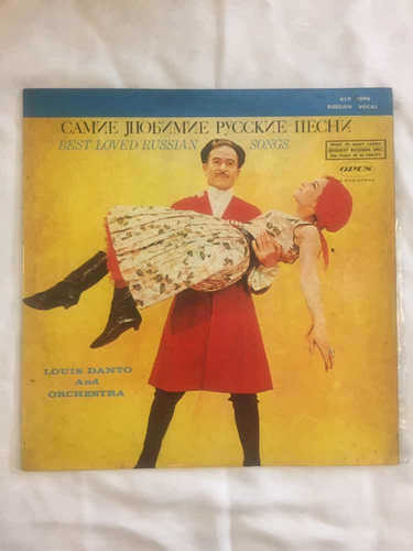 Disco Vinilo Lp Best Loved Russian Songs Louis Danto Opus