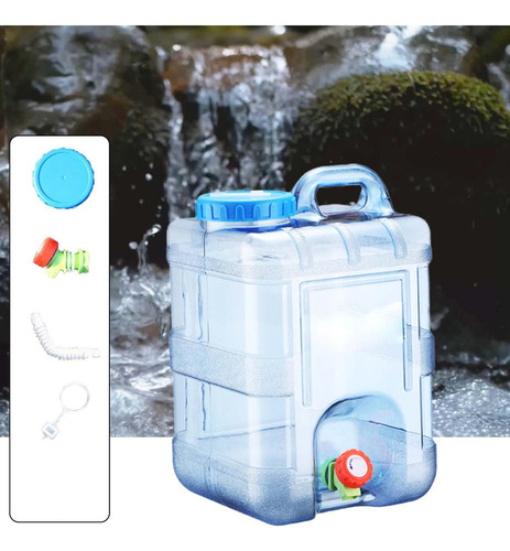 1 Recipiente De Agua For Acampar Con Grifo 15 Litros