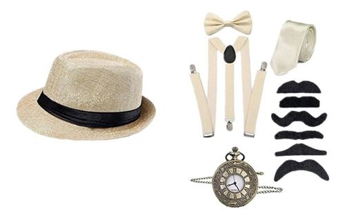 Disfraces De Cosplay De Great Gatsby, Accesorio, Sombrero, C