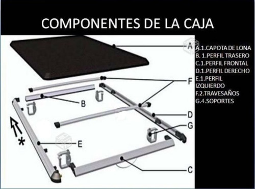 Imagen 10 de 10 de Carpa Plana Lona Mazda Bt50 Profesional Marcada Platon