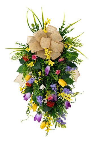 Corona Floral Con Valla Botín De Tulipanes De Boda Para