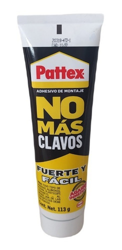 Adhesivo De Montaje No Más Clavos Pattex 113g