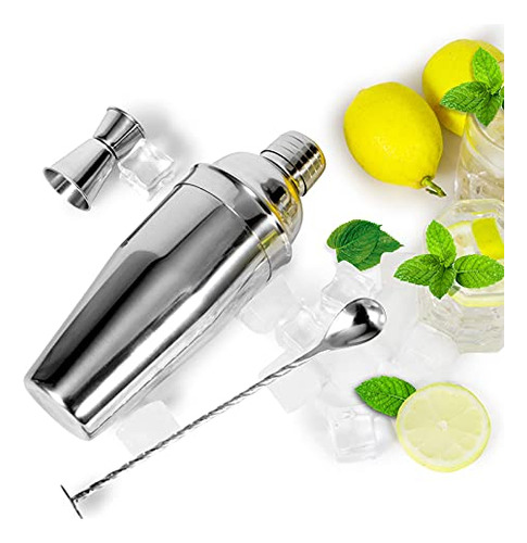 Kit De Bartender De Acero Inoxidable Mezclador Y Medidor Par
