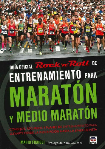 Libro Entrenamiento Para Maratón Y Medio Maratón Guía Oficia