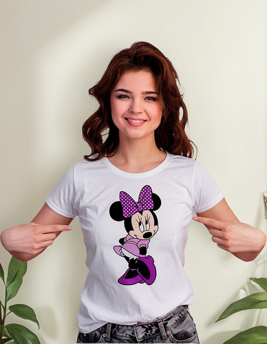 Playera Para Dama Mickey Mouse P5 Minnie
