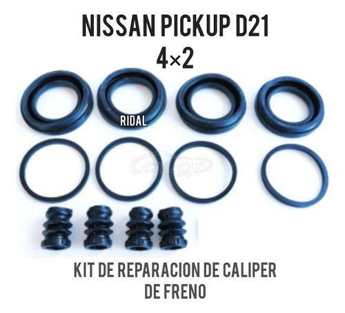 Kit Goma Caliper Freno Nissan Pickup D21 4x2