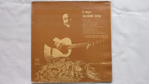 Vinyl Vinilo Lps Acetato El Negro Salvador Ojeda Chile Prote