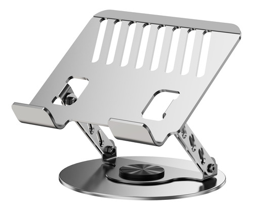 Base Soporte Para Laptoptableta Y Télefono Aluminio Giratori