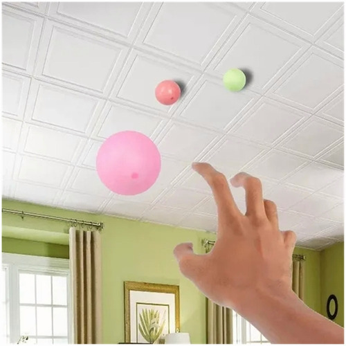 5 Bolas Pegajosas Fluorescentes Para Techo Luminous Ball