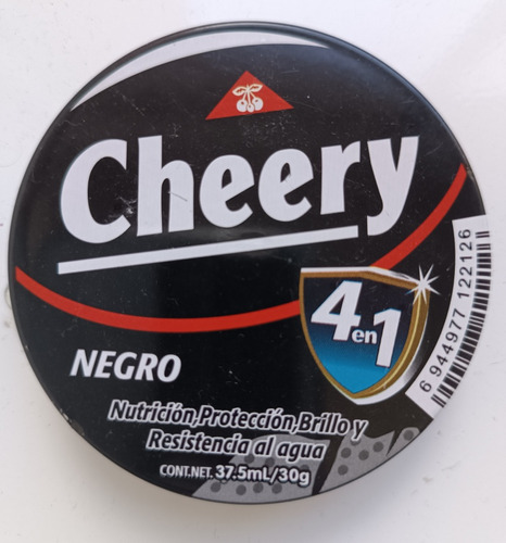 Crema De Zapatos Cheery Negra